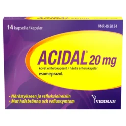 ACIDAL 20 mg enterokapseli, kova