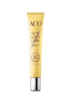 ACO Sun Soft Lips SPF 25 aurinkosuojan sisältävä huulikiilto 12 ml