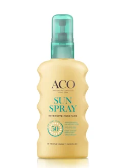 ACO Sun Spray SPF 50+ hajusteeton aurinkosuojaspray vartalolle