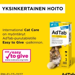 ADTAB 12 mg Vet purutabletti kissoille 0,5-2 kg 3 kpl