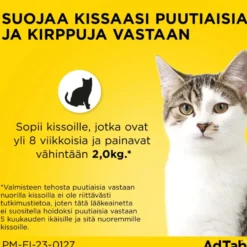ADTAB 48 mg Vet purutabletti kissoille yli 2-8 kg 3 kpl