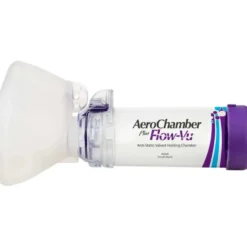 AEROCHAMBER Plus flow-vu tilanjatke aikuisille pienellä maskilla