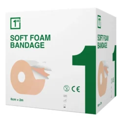 1Aid Soft Foam Laastari Beige 6 cm x 2 m 1 kpl