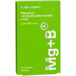 APTEEKKARIN Magnesium + B pastilli 30 kpl