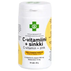 APTEEKKI C-vitamiini + sinkki trooppiset hedelmät 30 tabl