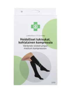 APTEEKKI Hoidolliset tukisukat kohtalainen kompressio XL musta