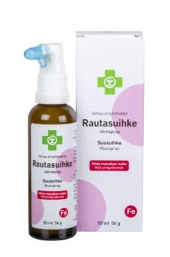 APTEEKKI Rautasuihke mansikanmakuinen suusuihke