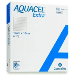 AQUACEL Extra 10 cm x 10 cm geeliytyvä haavasidos