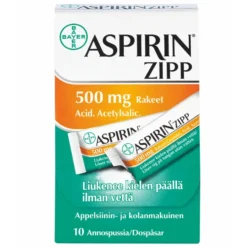 ASPIRIN ZIPP 500 mg rakeet annospussi
