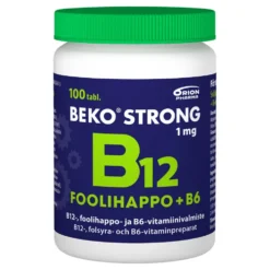 BEKO Strong B12 1 mg + foolihappo + B6 tabletti 100 kpl