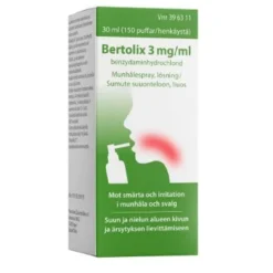 BERTOLIX 2,68 mg/ml sumute suuonteloon 150 painallusta