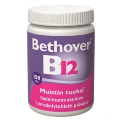 BETHOVER B12 1 mg vadelma tabletti 150 kpl