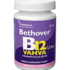 BETHOVER Strong B12 mansikka tabletti 30 kpl