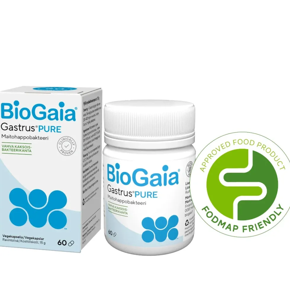 BioGaia Gastrus PURE 2x60 kaps