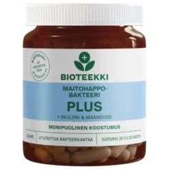Bioteekki Maitohappobakteeri Plus kapseli 30 kpl