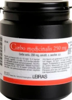 CARBO MEDICINALIS 250 mg tabletti