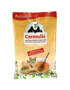 CARMOLIS Inkivääri-hunaja yrttikaramelli
