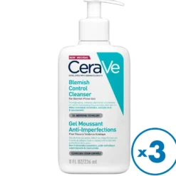 CERAVE Blemish Control Cleanser hajusteeton puhdistusgeeli 3x236 ml