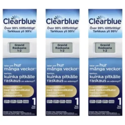 CLEARBLUE Digitaalinen raskaustesti viikkonäytöllä 3x1 kpl