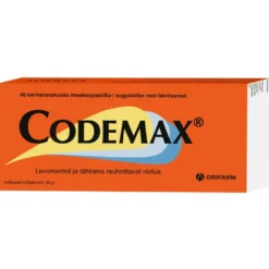 CODEMAX imeskeltävä pastilli 40 kpl