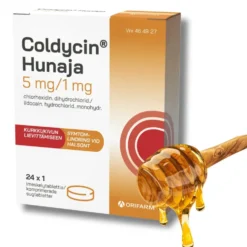 COLDYCIN Hunaja imeskelytabletti 5/1 mg 24 fol
