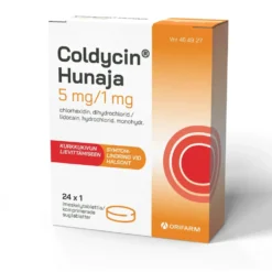 COLDYCIN Hunaja imeskelytabletti 5/1 mg 24 fol