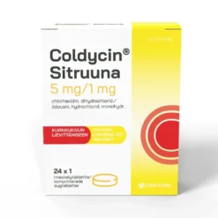 COLDYCIN Sitruuna imeskelytabletti 5/1 mg 24 fol