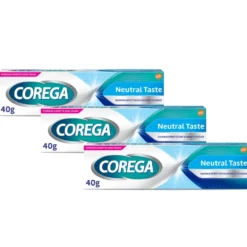 COREGA Neutral Taste hammasproteesin kiinnitysvoide 3x40 g