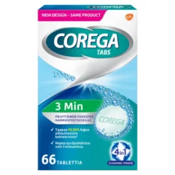 COREGA Tabs 3 Minutes puhdistustabletit 66 kpl