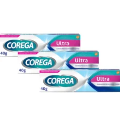 COREGA Ultra Cream hammasproteesin kiinnitysvoide 3x40 g