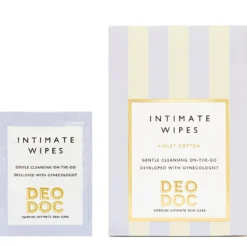 DeoDoc Intimate Wipes Violet Cotton 10 kpl