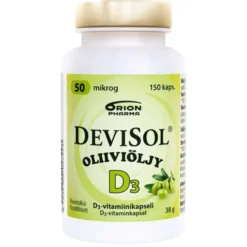 DEVISOL Oliiviöljy 50 mikrog kapseli 150 kpl