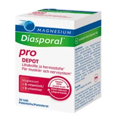 DIASPORAL Magnesium Depot + B-vitamiini Complex tabletti 30 kpl
