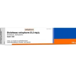 DICLOFENAC RATIOPHARM 23,2 mg/g geeli