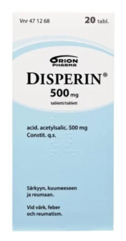 DISPERIN 500 mg tabletti 20 kpl