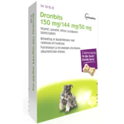 DRONBITS 50 mg/144 mg/150 mg vet tabletti 2 kpl