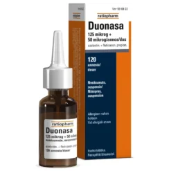 DUONASA nenäsumute, suspensio 125/50 mikrog/annos 120 annosta