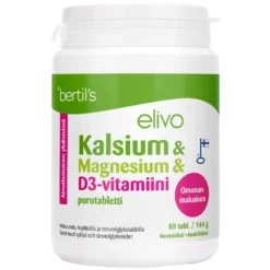 ELIVO Kalsium & Magnesium & D-vitamiini purutabletti 80 kpl