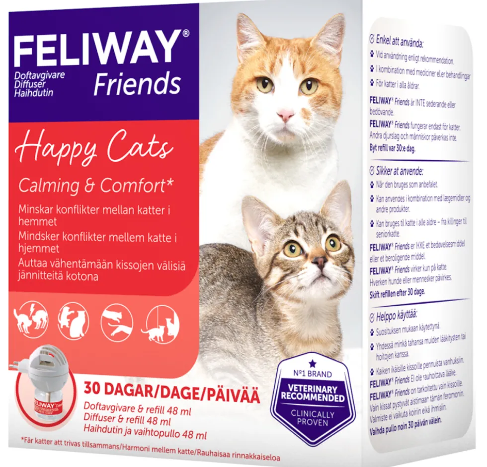 FELIWAY FRIENDS Haihdutin ja liuos kissoille