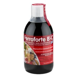 FERROFORTE B+C vahva nestemäinen rauta-vitamiinivalmiste 500 ml