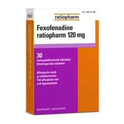 FEXOFENADINE RATIOPHARM 120 mg tabletti, kalvopäällysteinen