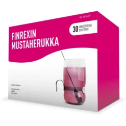 FINREXIN Mustaherukka jauhe 350/30/300 mg 30 x 5 g