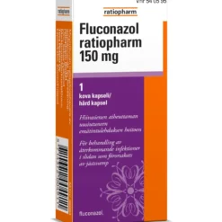 FLUCONAZOL ratiopharm kapseli, kova 150 mg 1 fol