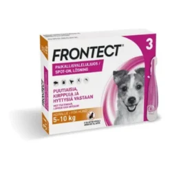FRONTECT 67,6 mg/504,8 mg vet paikallisvaleluliuos koirille 5-10 kg