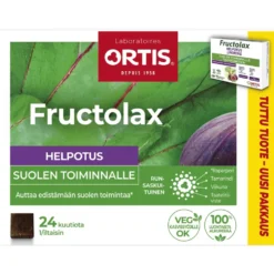 FRUCTOLAX Helpotus Kuutio hedelmä ja kuitu 24 kpl