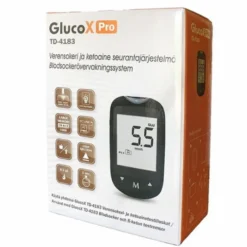 GlucoX Pro verensokeri & ketoainemittari 1 kpl