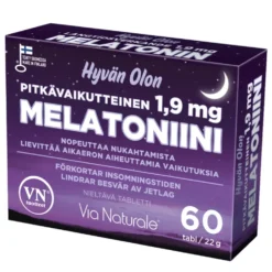 Hyvän Olon Melatoniini 1,9 mg pitkävaikutteinen 60 tabl
