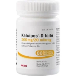 KALCIPOS-D FORTE 20 mikrog tabletti, kalvopäällysteinen