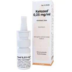 KETAZED silmätipat, liuos 0,25 mg/ml 10 ml