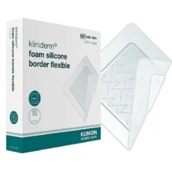 Kliniderm foam silicone border flexible 15x15 cm 5 kpl